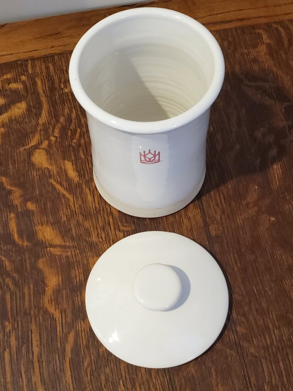 King Arthur Baking Company Logo Stoneware Sourdough Crock with Lid - Picture 2 of 7